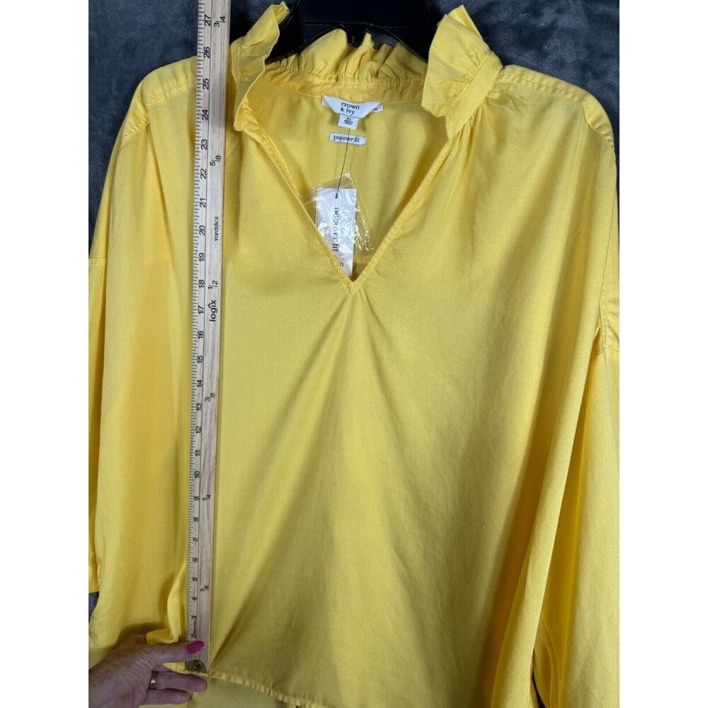 Crown & Ivy Womens Blouse Popover Fit Top Size XLarge New Shirt Price $59.50 - Picture 7 of 16